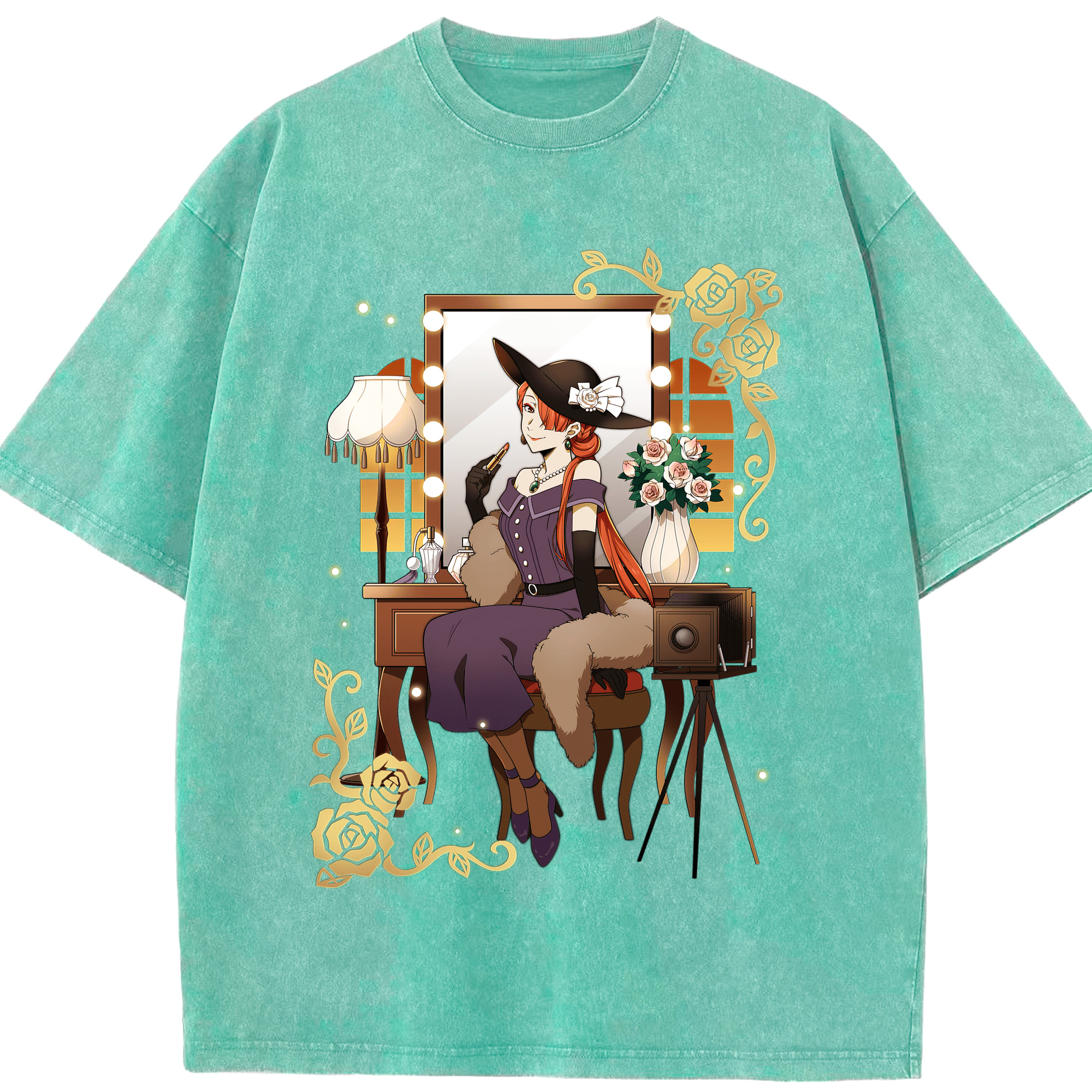 （画像用） 文豪ストレイドッグス Bungo Stray Dogs 綿100% ヴィンテージ風 半袖Tシャツ（フロントプリント）